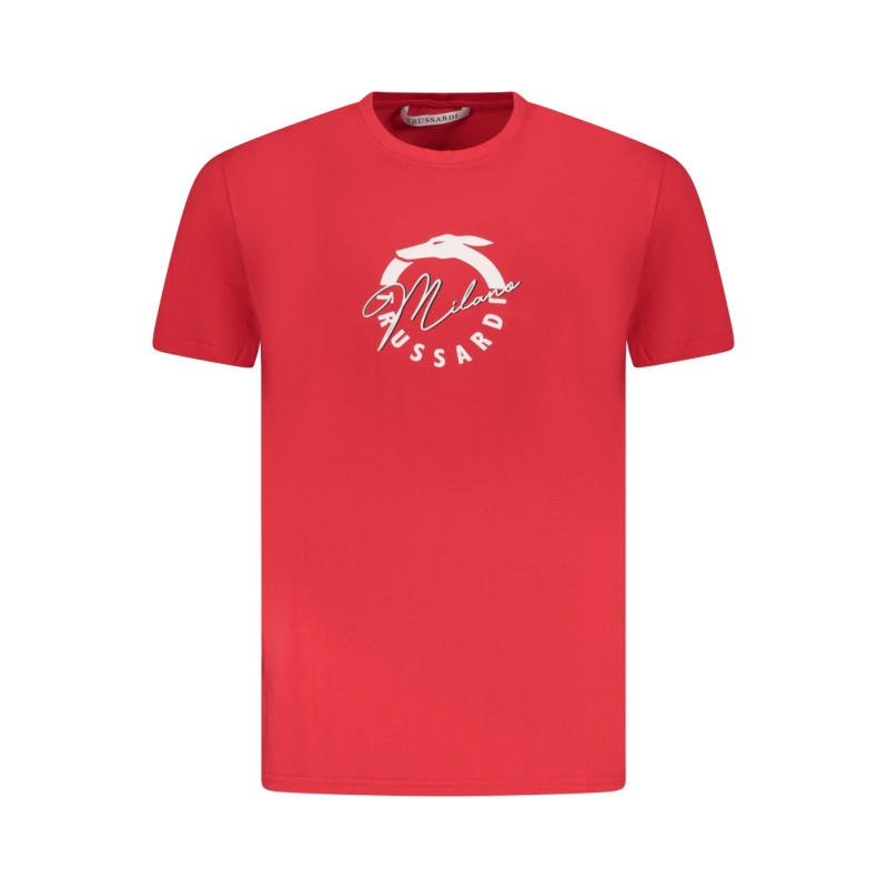 TRUSSARDI T-SHIRT MANICHE CORTE UOMO ROSSO