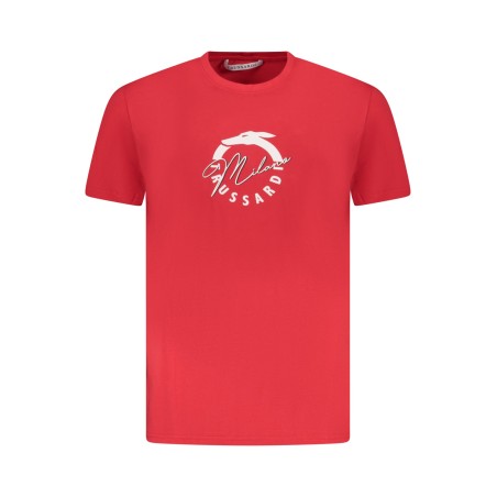 TRUSSARDI T-SHIRT MANICHE CORTE UOMO ROSSO