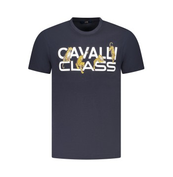 CAVALLI CLASS T-SHIRT MANICHE CORTE UOMO BLU