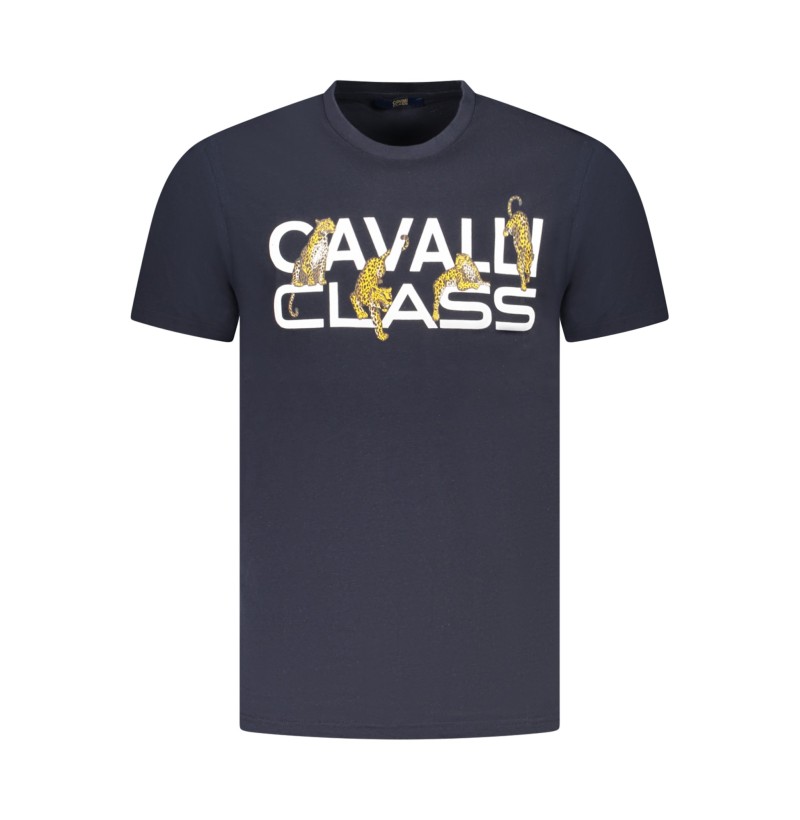 CAVALLI CLASS T-SHIRT MANICHE CORTE UOMO BLU CAVALLI CLASS T-SHIRT MANICHE CORTE UOMO BLU
