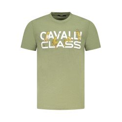 CAVALLI CLASS T-SHIRT MANICHE CORTE UOMO VERDE