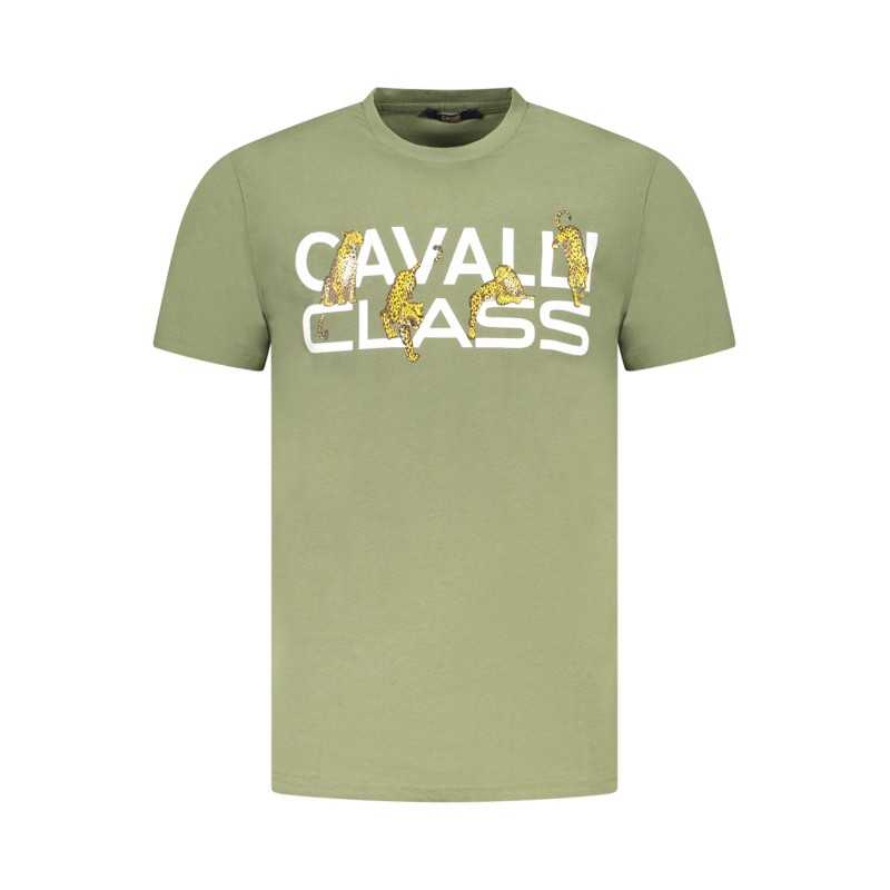 CAVALLI CLASS T-SHIRT MANICHE CORTE UOMO VERDE CAVALLI CLASS T-SHIRT MANICHE CORTE UOMO VERDE