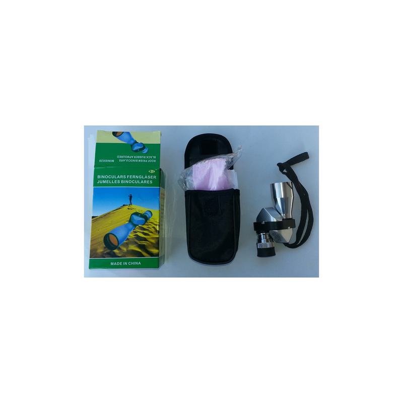 binocolo monocolo tascabile 8x20 argento 96mt/1000mt