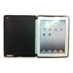 custodia semirigida in tpu gomma smart cover apple ipad 2 android 10,5" nero