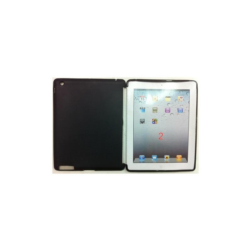 custodia semirigida in tpu gomma smart cover apple ipad 2 android 10,5" nero