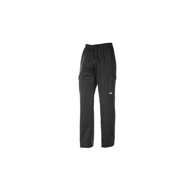 Pantalone unisex Coulisse Leg Pocket - 65% Polyester - 35% Cotton - Black