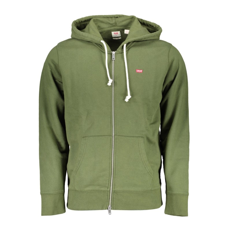 LEVI'S FELPA CON ZIP UOMO VERDE