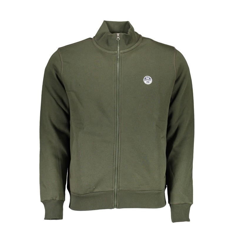NORTH SAILS FELPA CON ZIP UOMO VERDE