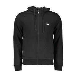 CAVALLI CLASS FELPA CON ZIP UOMO NERO