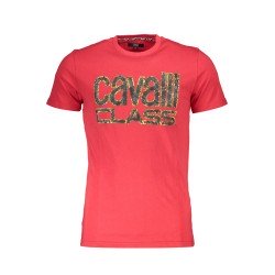 CAVALLI CLASS T-SHIRT MANICHE CORTE UOMO ROSSO