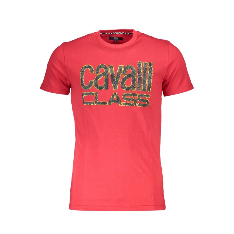 CAVALLI CLASS T-SHIRT MANICHE CORTE UOMO ROSSO