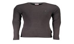 TOMMY HILFIGER T-SHIRT MANICHE LUNGHE UOMO NERO