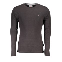 TOMMY HILFIGER T-SHIRT MANICHE LUNGHE UOMO NERO