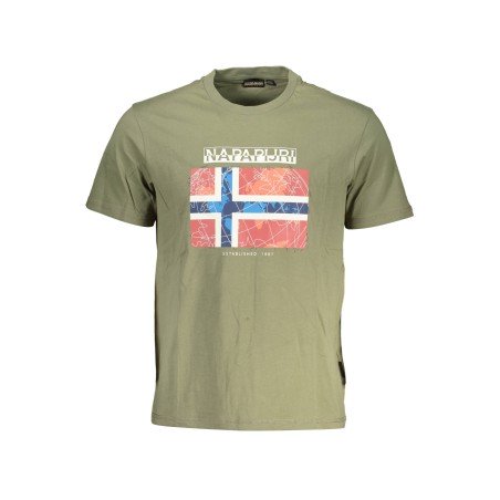NAPAPIJRI T-SHIRT MANICHE CORTE UOMO VERDE