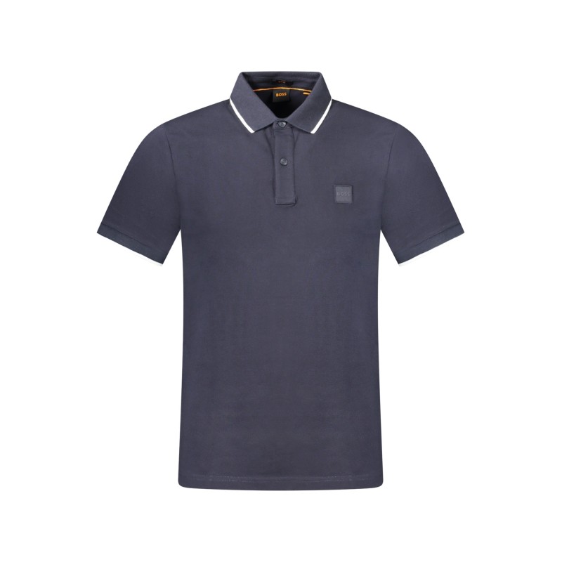 HUGO BOSS POLO MANICHE CORTE UOMO BLU
