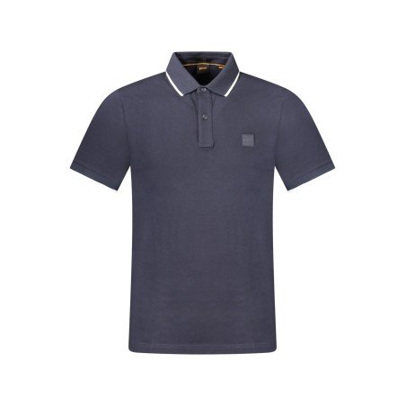 HUGO BOSS POLO MANICHE CORTE UOMO BLU