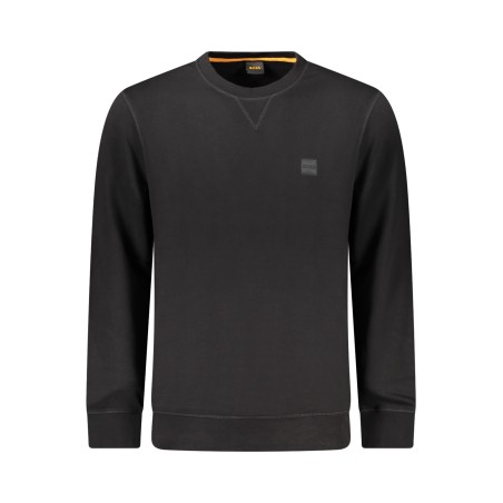 HUGO BOSS FELPA SENZA ZIP UOMO NERO