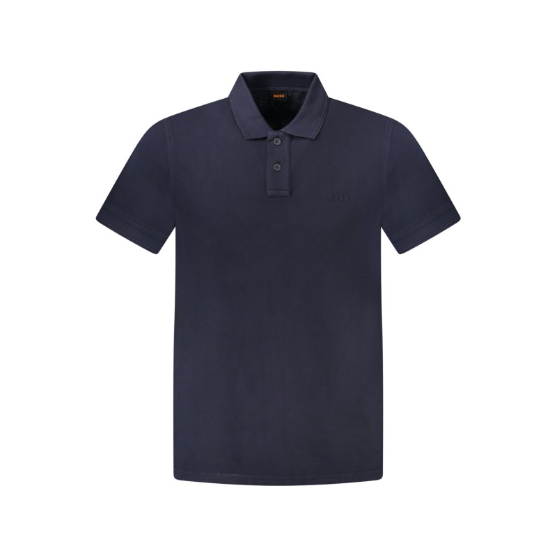 HUGO BOSS POLO MANICHE CORTE UOMO BLU