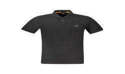 HUGO BOSS POLO MANICHE CORTE UOMO NERO