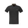 HUGO BOSS POLO MANICHE CORTE UOMO NERO