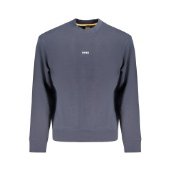 HUGO BOSS FELPA SENZA ZIP UOMO BLU