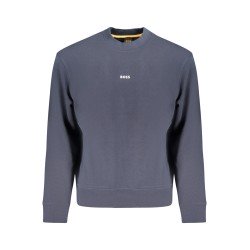 HUGO BOSS FELPA SENZA ZIP UOMO BLU