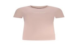 GUESS JEANS T-SHIRT MANICHE CORTE DONNA ROSA