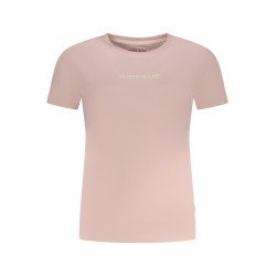 GUESS JEANS T-SHIRT MANICHE CORTE DONNA ROSA