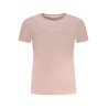GUESS JEANS T-SHIRT MANICHE CORTE DONNA ROSA