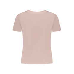 GUESS JEANS T-SHIRT MANICHE CORTE DONNA ROSA