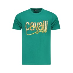 CAVALLI CLASS T-SHIRT MANICHE CORTE UOMO VERDE