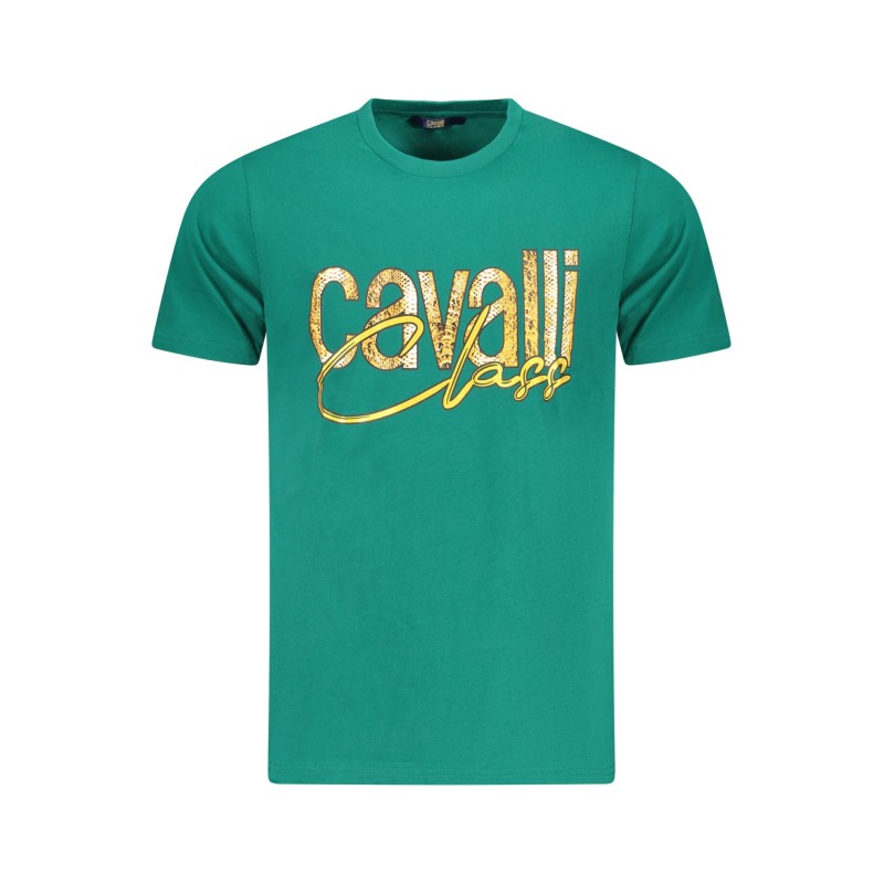 CAVALLI CLASS T-SHIRT MANICHE CORTE UOMO VERDE