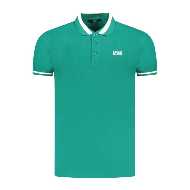 CAVALLI CLASS POLO MANICHE CORTE UOMO VERDE