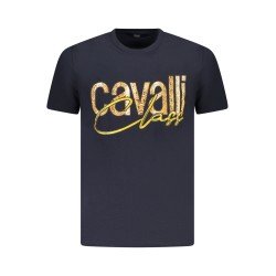 CAVALLI CLASS T-SHIRT MANICHE CORTE UOMO BLU