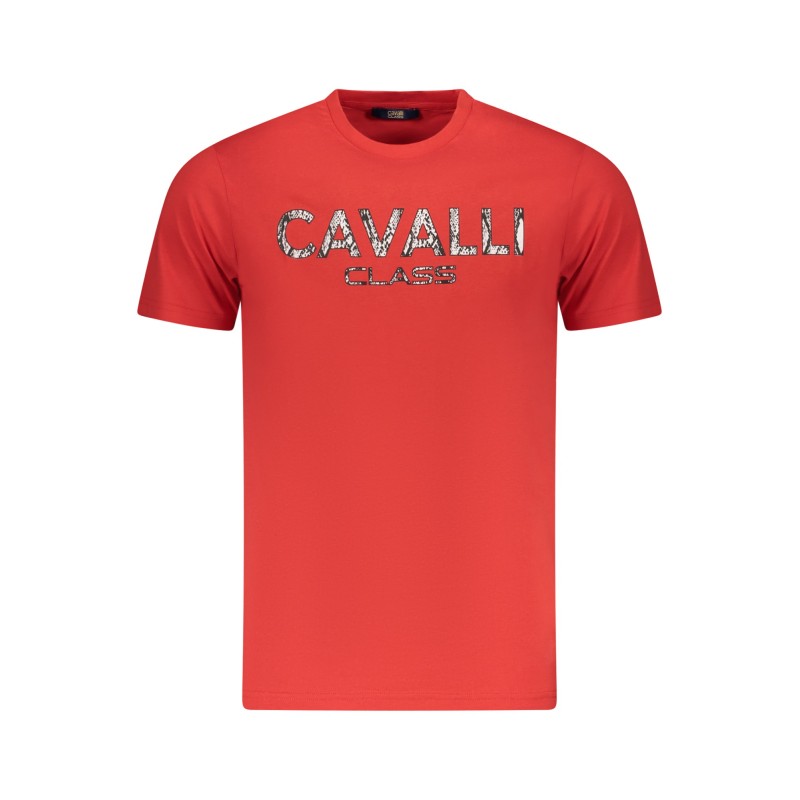 CAVALLI CLASS T-SHIRT MANICHE CORTE UOMO ROSSO