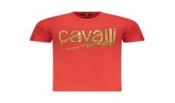 CAVALLI CLASS T-SHIRT MANICHE CORTE UOMO ROSSO