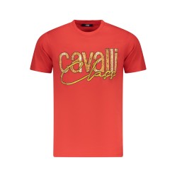 CAVALLI CLASS T-SHIRT MANICHE CORTE UOMO ROSSO