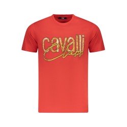 CAVALLI CLASS T-SHIRT MANICHE CORTE UOMO ROSSO