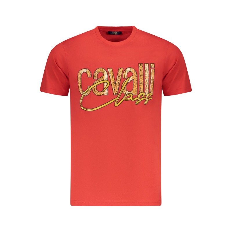 CAVALLI CLASS T-SHIRT MANICHE CORTE UOMO ROSSO