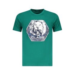 CAVALLI CLASS T-SHIRT MANICHE CORTE UOMO VERDE