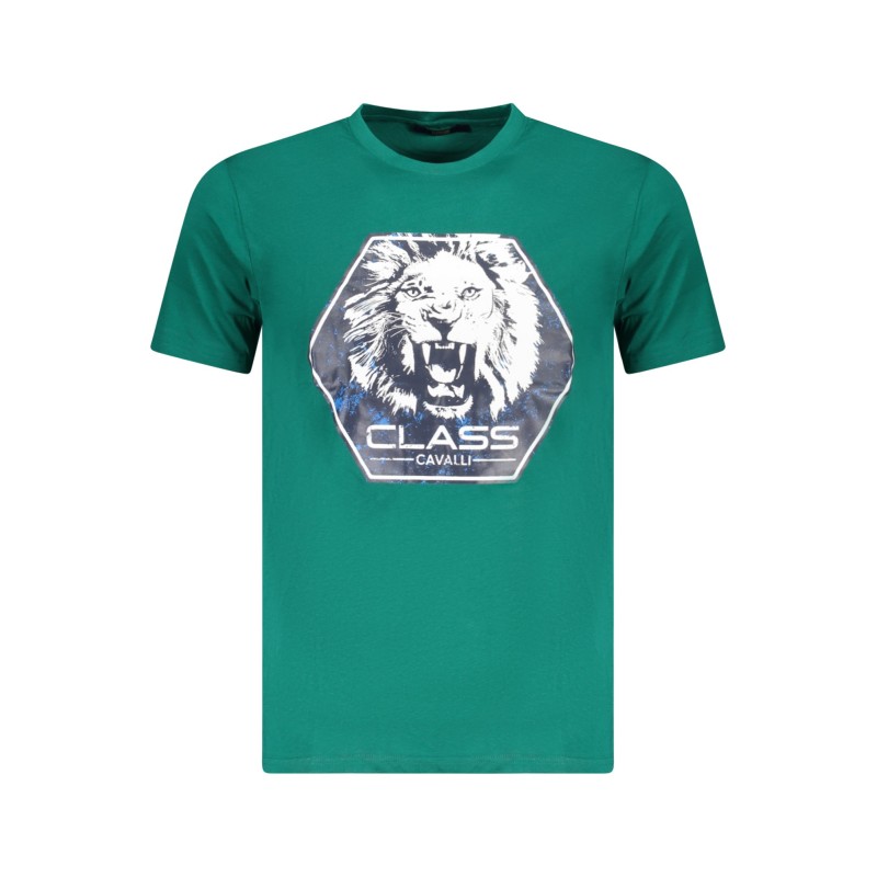 CAVALLI CLASS T-SHIRT MANICHE CORTE UOMO VERDE
