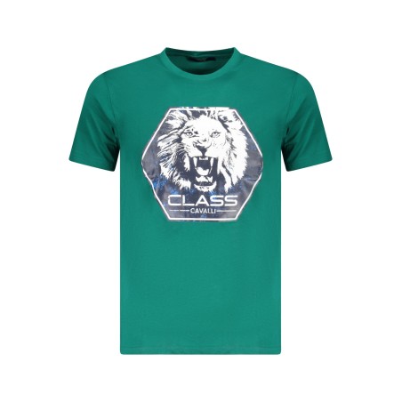 CAVALLI CLASS T-SHIRT MANICHE CORTE UOMO VERDE
