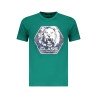 CAVALLI CLASS T-SHIRT MANICHE CORTE UOMO VERDE