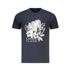 CAVALLI CLASS T-SHIRT MANICHE CORTE UOMO BLU