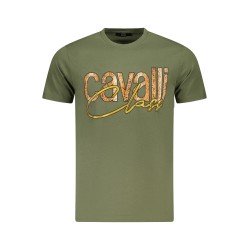 CAVALLI CLASS T-SHIRT MANICHE CORTE UOMO VERDE