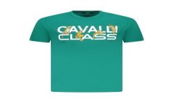 CAVALLI CLASS T-SHIRT MANICHE CORTE UOMO VERDE