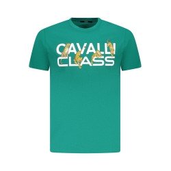 CAVALLI CLASS T-SHIRT MANICHE CORTE UOMO VERDE