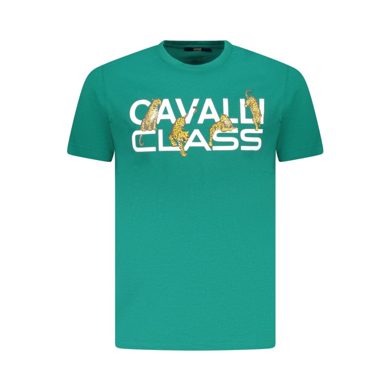 CAVALLI CLASS T-SHIRT MANICHE CORTE UOMO VERDE