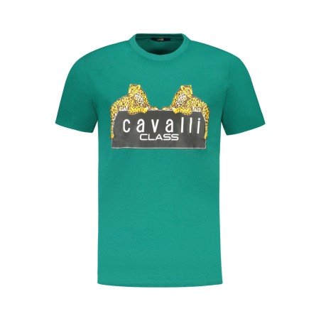 CAVALLI CLASS T-SHIRT MANICHE CORTE UOMO VERDE