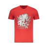 CAVALLI CLASS T-SHIRT MANICHE CORTE UOMO ROSSO